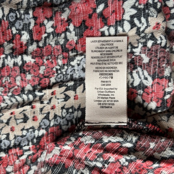 Free People Floral Print Cut-out Women's Dress Size Small - Picture 9 of 9